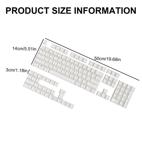 ABS Keycaps 104Keys Korean Backlit Keycaps OEM Profile for Mechanical Keyboard - Picture 8 of 10