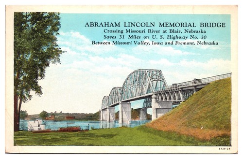 VTG Abraham Lincoln Memorial Bridge, przejście przez rzekę Missouri w Blair, NE - Zdjęcie 1 z 2
