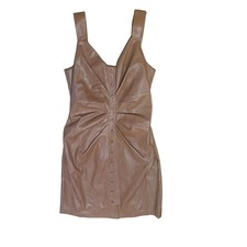 Guess NWOT Faux Leather Button Dress