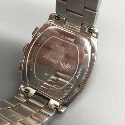Michael Kors Womens Watch 36mm Silver Tone Crystals MK-5826 New