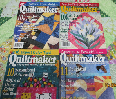 4 American Quiltmaker Magazine 2002 Jan/Feb to Jul/Aug #82 to #86 inclusive