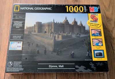 National Geographic Djenne, Mali 1000 Teile Puzzle 48055 - Hasbro 2004, versiegelt