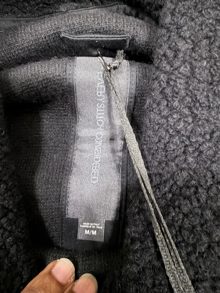 Толстовка с капюшоном Nike ESC Every Stitch Considered шерстяная смесь черная размер средний сделано в Италии - Изображение 4 из 4