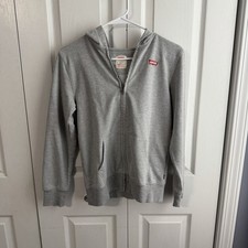 Levi s Gray Full Zip Hooded Jacket Kids Size Large 12-13 Years School Travel