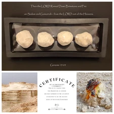 Sodom & Gomorrah Sulfur Balls • Brimstone Chunks in Display • Best Biblical Gift