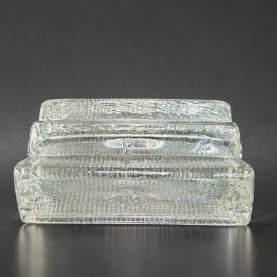 WNCo Antique Glass Wire Coil Fountain Pen Holder Paperweight Clear Glass Decor