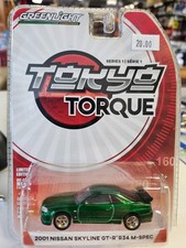 Greenlight Tokyo Torque Series 1 2001 Nissan Skyline GT-R R34 M-SPEC. Not mint