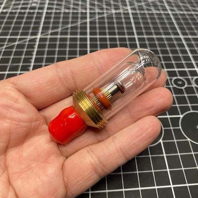 Stirling Engine Glass Hot Cylinder Assembly Brass & Glass Replacement Part