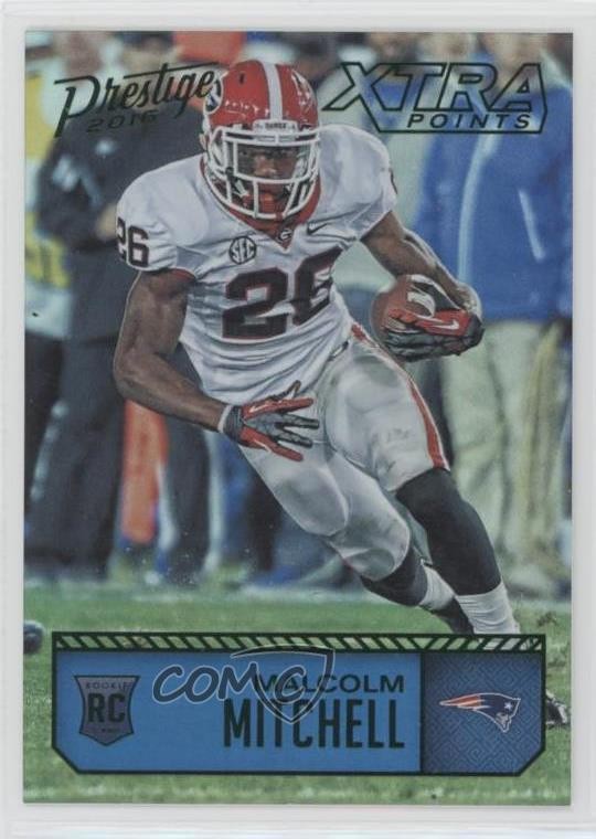2016 Panini Prestige Rookies Xtra Points Green Malcolm Mitchell Rookie RC 5ta
