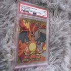 2000 TOPPS POKEMON TV ANIMATION CLEAR CARDS #PC3 CHARIZARD PSA 9