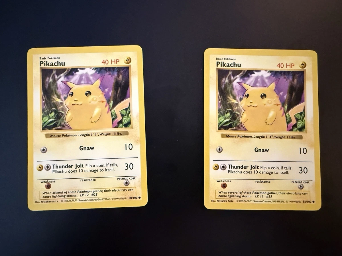 Pokémon Pikachu Base Set Cards for sale - eBay