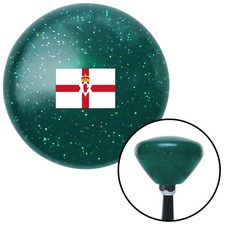 Northern Ireland Green Retro Metal Flake Shif...