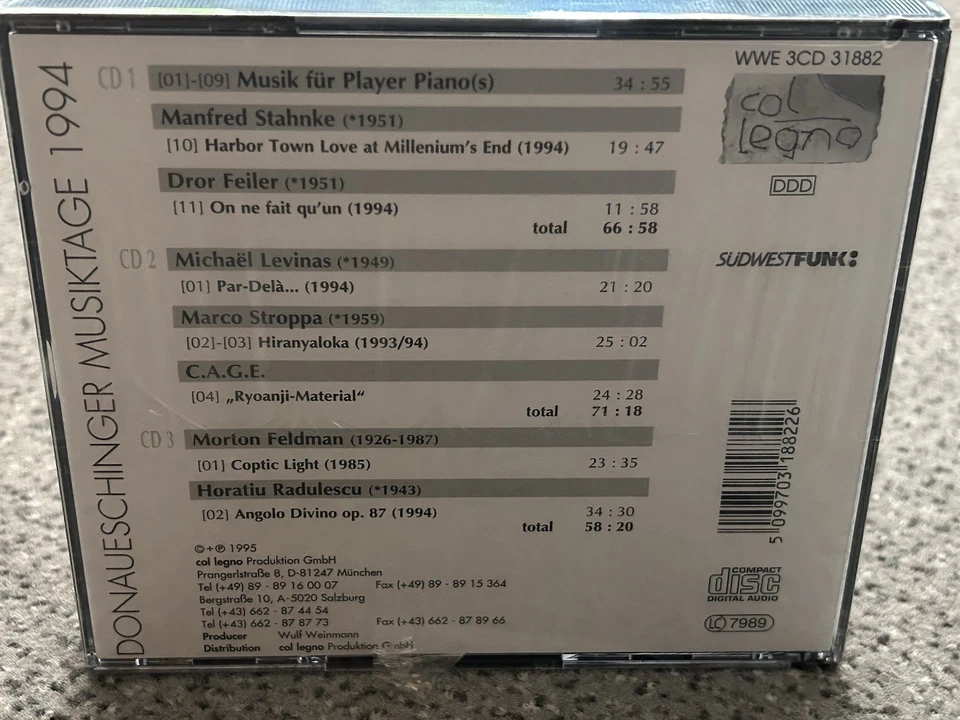 Donaueschinger Musiktage 1994 (3 CDs) - Bild 2 von 2