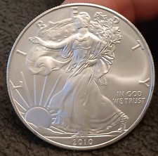 2010 Silver Dollar 1 OZ. .999 BU American Coin #821