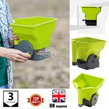 Hand Held Spreader Rotary Seed Machine Fertiliser Lawn Care Grass Feed Dispenser