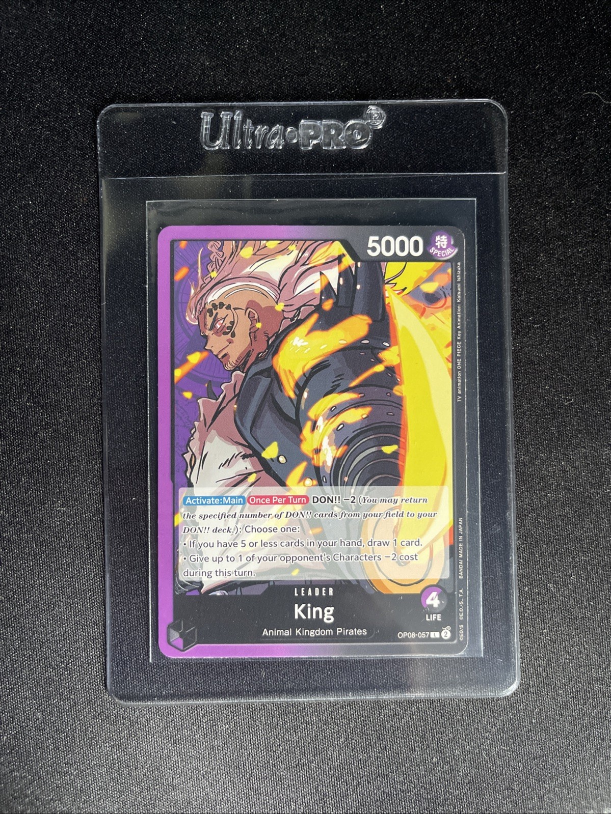 One Piece TCG: Two Legends, Leader Card (OP08-057) King