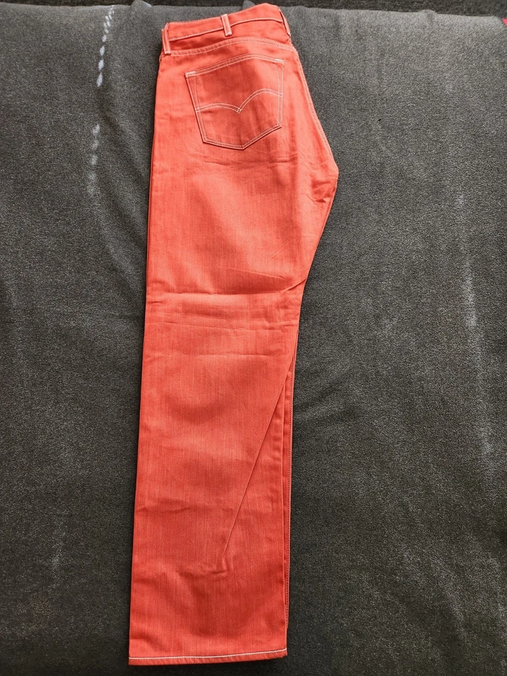 Jeans Levi's 501 Shrink to Fit 40x32 naranja quemado Foto 3 de 4
