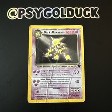 Dunkles Alakazam 1/82 Team Rocket Holo Rare Pokemon Karte DMG