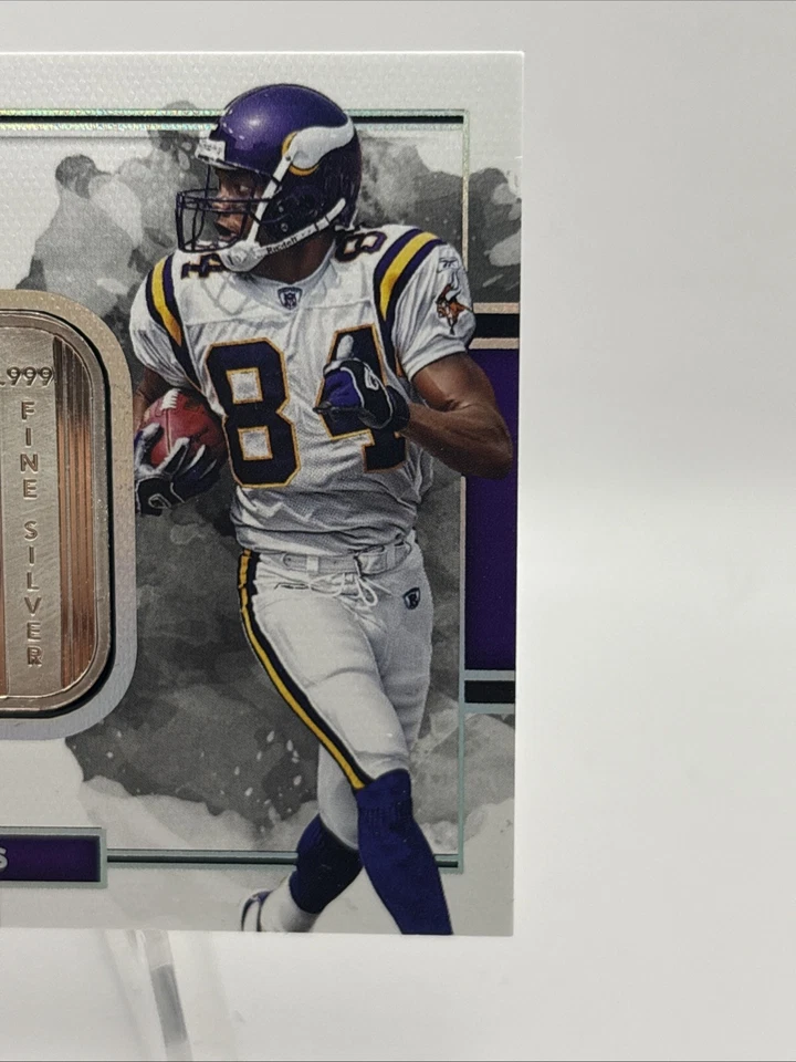 2018 Panini Impeccable Randy Moss 1 Troy Oz Silver Bar Vikings #d /15-A - Image 3 of 4