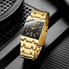 2025 Fashion Mens Watches Top Brand Luxury Wrist Watch Quartz Square Waterproof