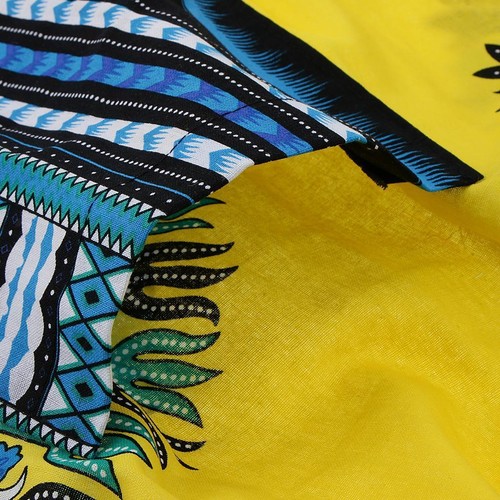 African Traditional Men\\\' Short Sleeve Dashiki - Picture 3 of 7