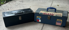 Lot of 2: 8 Track Tape Faux Crocodile Leather Carrying Cases 24 Tapes Capacity 