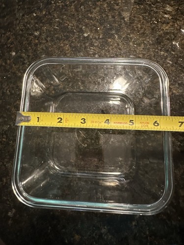 PYREX Square Clear Glass Casserole Dish #8704, 4 Cups - Picture 3 of 5