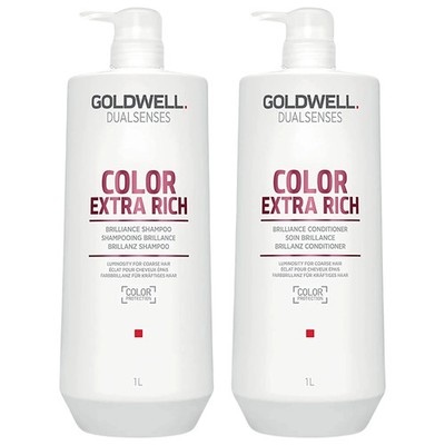 Goldwell Dualsenses COLOR EXTRA RICH Brilliance Shampoo & Conditioner Liter Duo