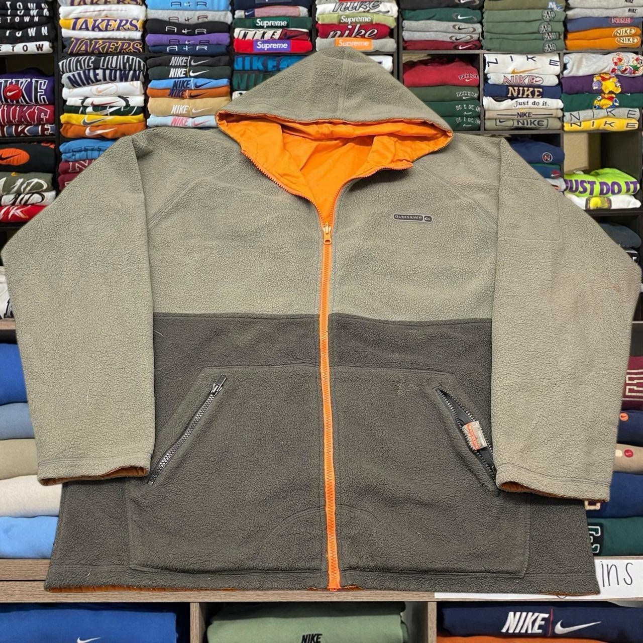 Vintage Y2K Quiksilver Surf Sweater Shirt Large Free Shipping