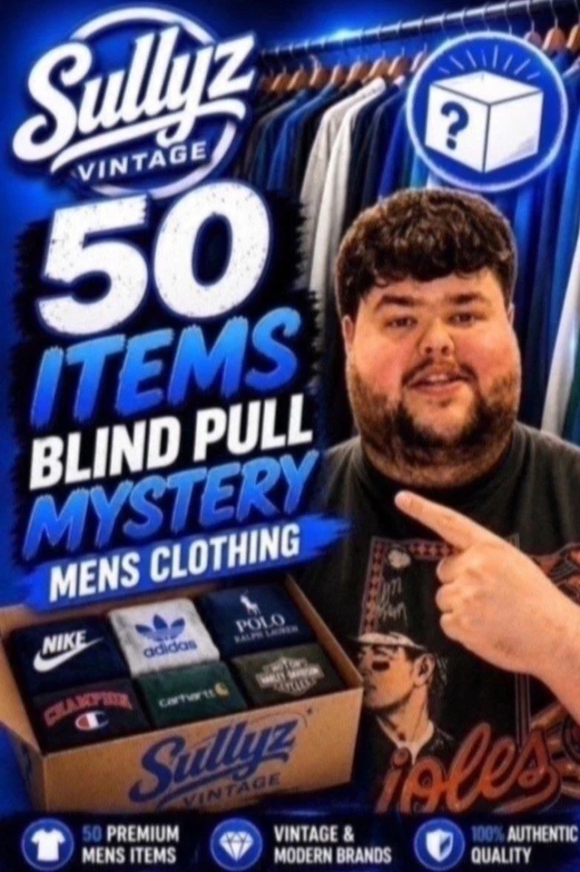 🔥£1 STARTS MENS BRANDED DESIGNER CLOTHING BLIND PULLS🔥