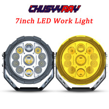 7 Led Work Light Bar 140w Round Driving Fog Lamp Spot Drl Offroad Truck 7 Led Work Light Bar 140w Round Driving Fog Lamp Spot Drl Offroad Truck