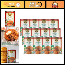 Organic Sweet Potato Puree, 15 Oz - Pack of 12, Non-GMO, Vegan, Gluten-Free