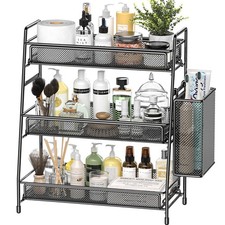 Bathroom Countertop Organizer Shelf 3 Tier Counter Spice Rack Metal Makeup Rack