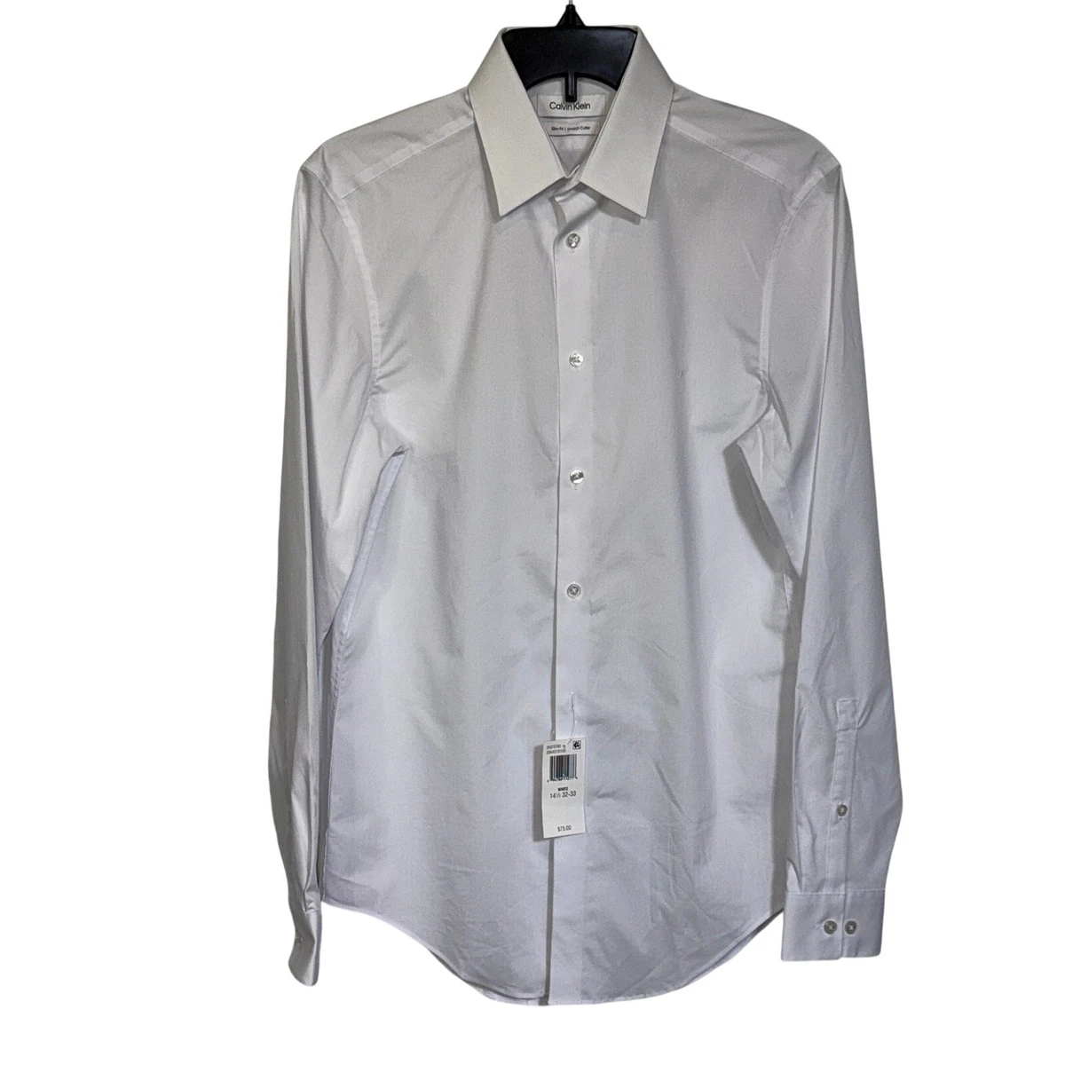 Calvin Klein Cotton Blend Slim Dress Shirts for Men for sale | eBay
