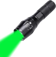 Green Light LED Flashlight 1000 Lumens Hunting Coyote Hog Varmint Tactical Flash
