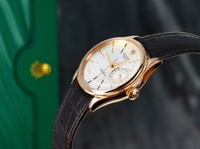 Rolex Cellini Date 39mm, Silver Guilloche Dial - 18kt Rose Gold on Strap, 50515 11