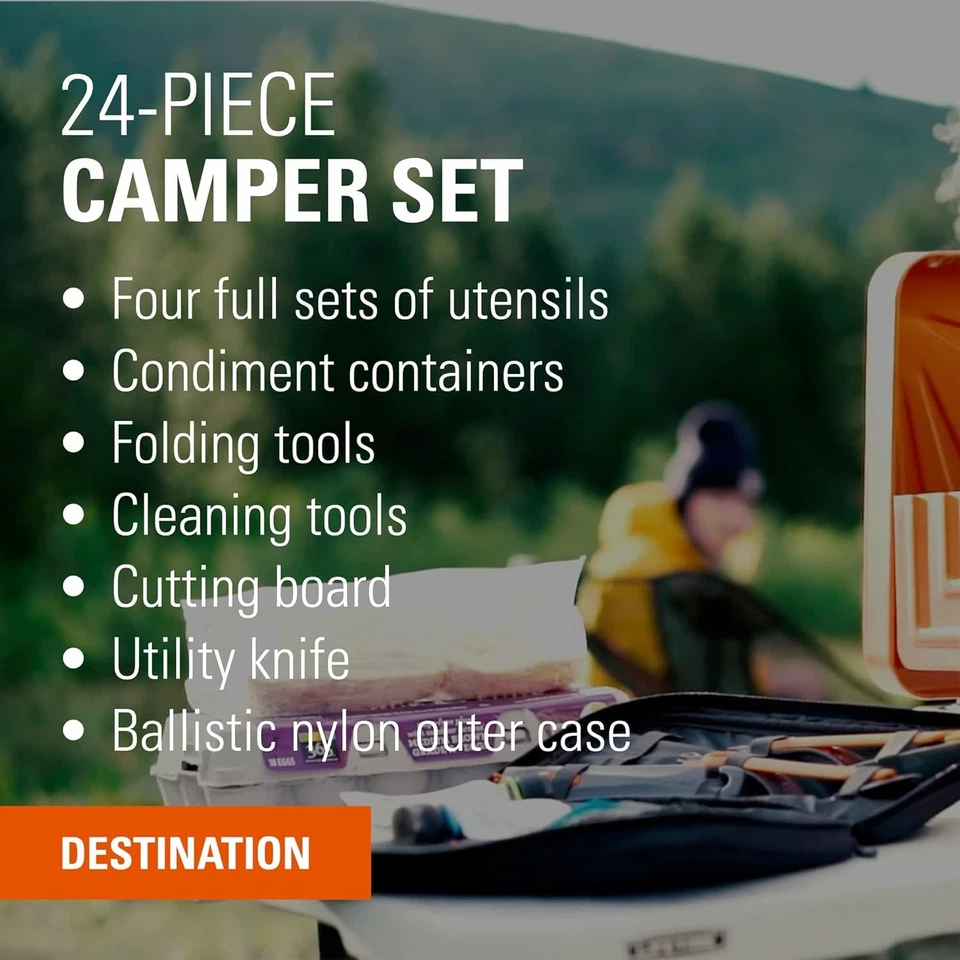 Destination Kitchen Set 24‑Piece, Full Camp Kitchen Kit, Cutlery for Persons - Image 2 of 4