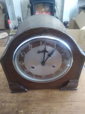 BENTIMA Glockenspiel Manteluhr mit Schlüssel FÜR ERSATZTEILE ODER REPARATUR  