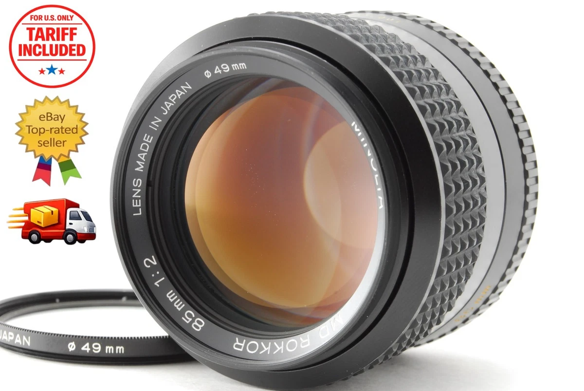 Minolta MD 85mm Focal Camera Lenses for sale - eBay