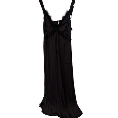 black lace going out dress BLACK SHEER LACE SILK DRESS WITH CUT-OUT TOP | CULT MIA main image 0