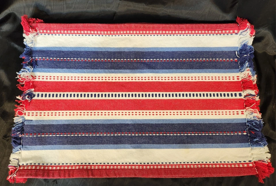 Placemats Red, White, Blue Set of 4 - Image 2 of 4