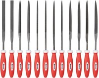 12-Tlg. Nadelfeilen Set, 150Mm, Flach, Rund, Halbrund, Dreikant, Vierkant