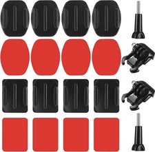 18 Set Helmet Adhesive Sticky Mount, Compatible with GoPro Hero 10/9/8/7, Fusion