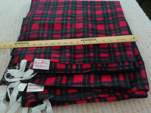 Vintage Hirsch Weis Portland Oregon kariert Flanell Panel Stoff Projekt Mehrzweck Nähen - Bild 6 von 20