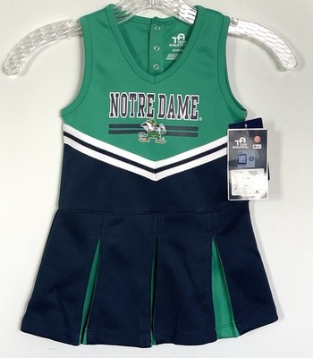 Notre Dame Team Athletics Girls Toddler Cheer Dress Size 4T-3X **NWT
