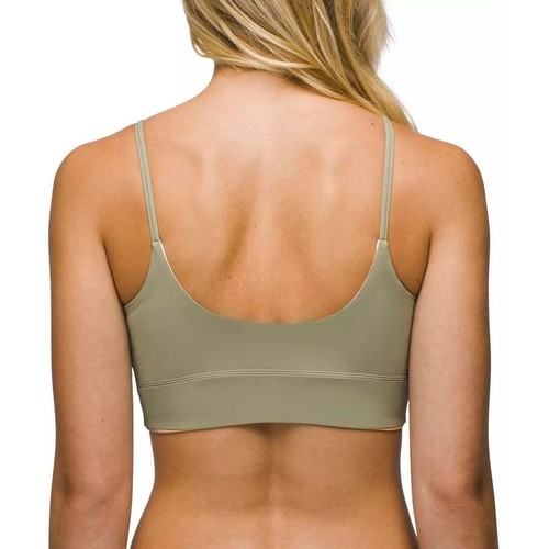 Prana Willow Falls Reversible Waves Print Swimuit Top Bikini Medium Green Orange - Picture 4 of 10
