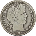 1904-O Barber Silver Half Dollar Choice VG Uncertified #1006