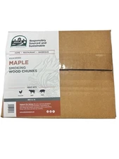 Maple Smoking Wood Chunks 6 lbs – USDA Heat-Treated, Bug-Free Smoking Grill BBQ