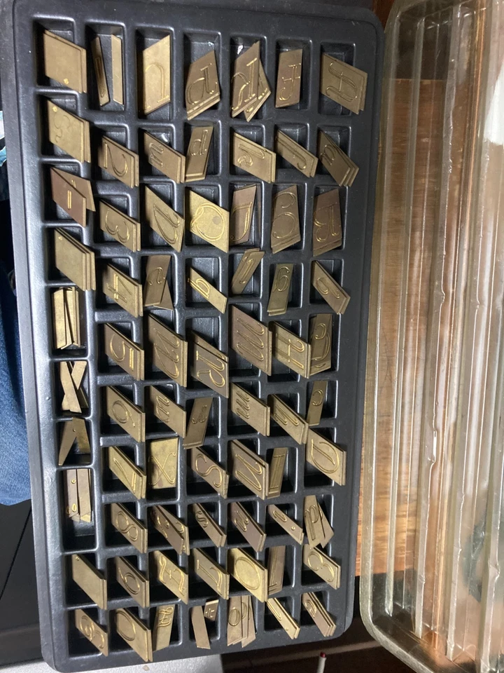 NEW HERMES BRASS ENGRAVING FONTS - Image 2 of 4
