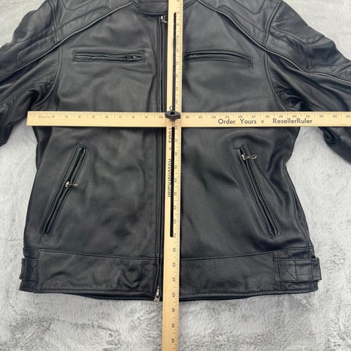 Harley Davidson Willie G Skull Reflective Leather Jacket Men L 98099-07VM Liner - Picture 7 of 9